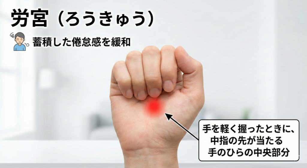 ろうきゅうの位置を示すイラスト