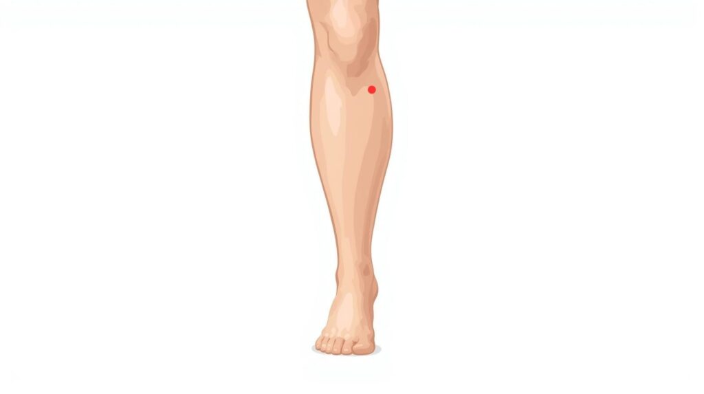 安眠のツボと呼ばれるいんりょうせんのツボの位置を示すイラスト