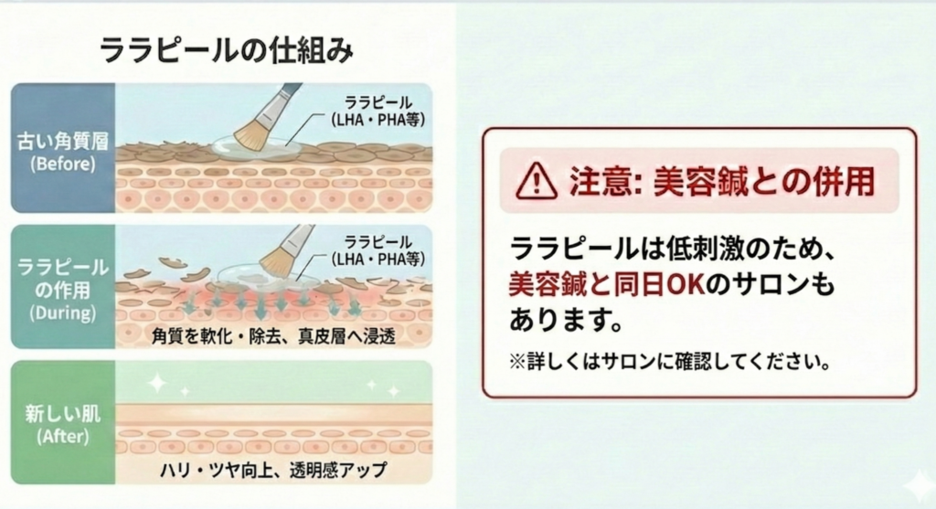 ララピールの仕組みを整理した図解